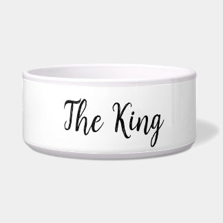 The King Ceramic Pet Bowl