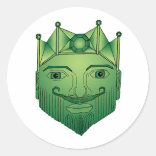 The King Classic Round Sticker