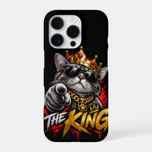 The King Cool Cat With Crown Phone Case