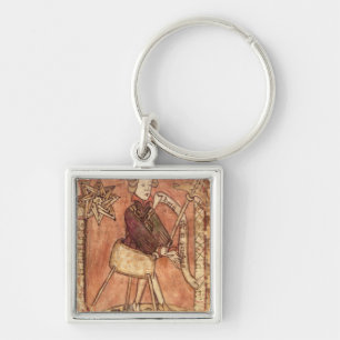 The King dispensing justice Keychain
