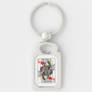 The King is a Woman Keychain