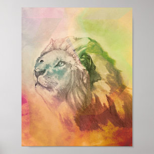 The King of Beasts Print
