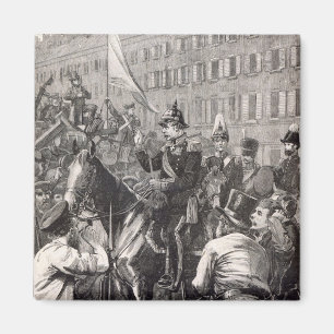 The King of Prussia addressing the Berliners Magnet