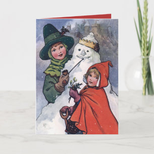 The King of Snowland by Rosa C Petherick Holiday Card