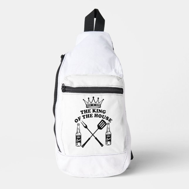 The King of the House Beer Sling Bag (Front)
