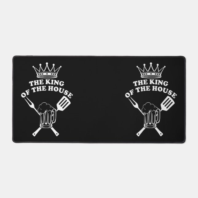 The King of the House Desk Mat (Front)
