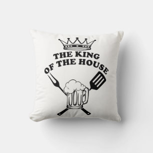 The King of the House Throw Pillow