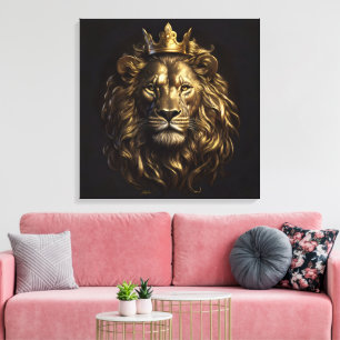 The King! The Not-So-Cowardly Lion of Oz Canvas Print