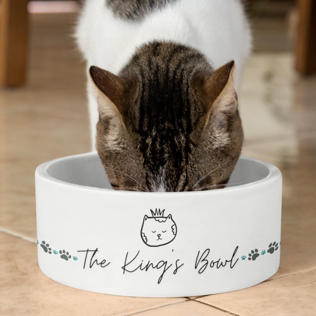 The King's Bowl Fun Cat Food Bowl Water Dish (Creator Uploaded)