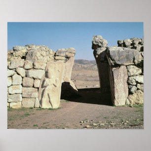 The King's Gate from the walls of Hattusas Poster