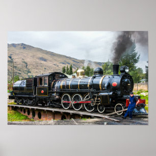 The Kingston Flyer, steam engine locomotive, South Poster