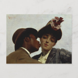 The Kiss, 1887 Postcard