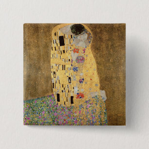 The Kiss, 1907-08 2 Inch Square Button