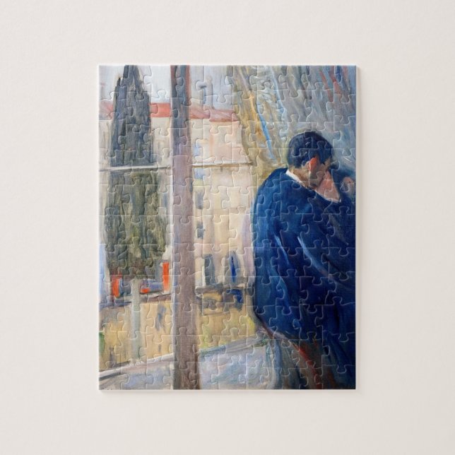 The Kiss (by Edvard Munch) Jigsaw Puzzle (Vertical)