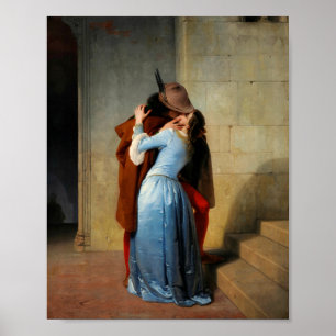 The Kiss By Francesco Hayez Poster