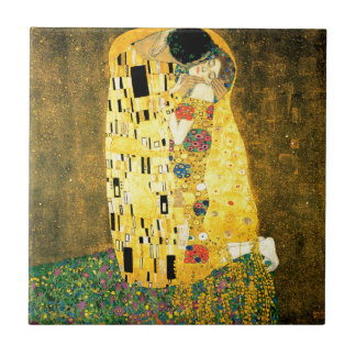 The Kiss by Gustav Klimt Art Nouveau Tile