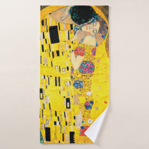 The Kiss by Gustav Klimt Bath Towel