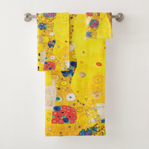 The Kiss by Gustav Klimt Bath Towel Set
