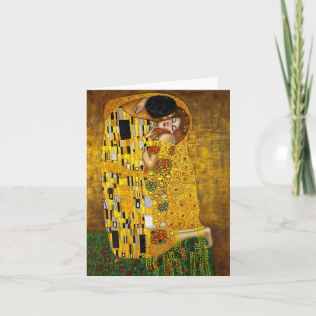 The Kiss by Gustav Klimt Card (Front)