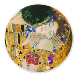 The Kiss by Gustav Klimt Ceramic Knob