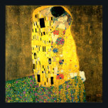 The Kiss by Gustav Klimt Fine Art Poster Print<br><div class="desc">The Kiss (Lovers) popular art painted between 1908 and 1909 by by Austrian Symbolist & Art Nouveau Artist Gustav Klimt (1862-1918)</div>