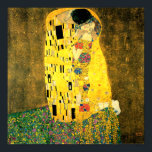 The Kiss by Gustav Klimt Fine Art Poster Print<br><div class="desc">The Kiss (Lovers) popular art painted between 1908 and 1909 by by Austrian Symbolist & Art Nouveau Artist Gustav Klimt (1862-1918)</div>