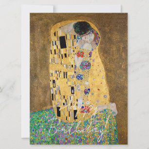 The Kiss by Gustav Klimt Happy Birthday Card