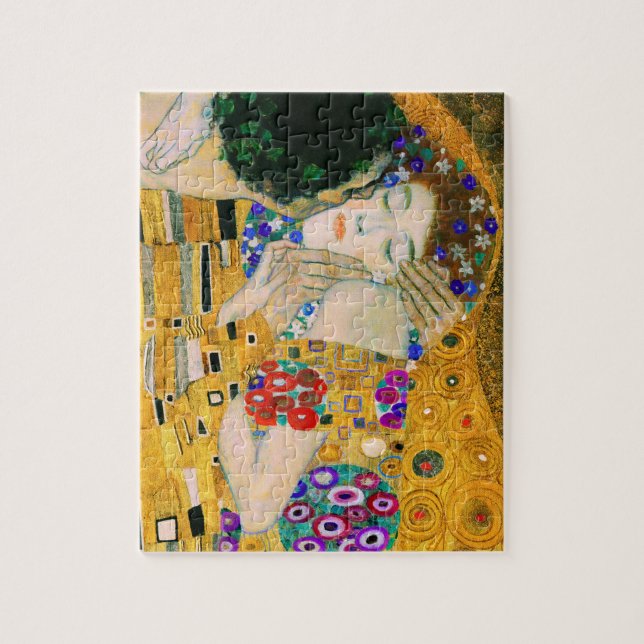 The Kiss by Gustav Klimt Jigsaw Puzzle (Vertical)