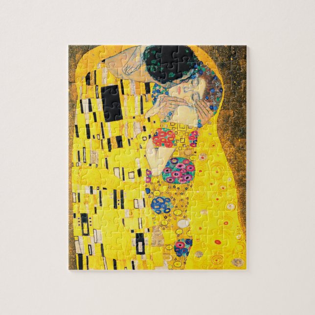 The Kiss by Gustav Klimt Jigsaw Puzzle (Vertical)
