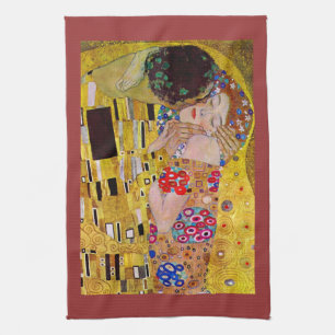 The Kiss by Gustav Klimt Kitchen Towel