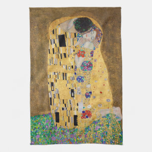The Kiss by Gustav Klimt Kitchen Towel