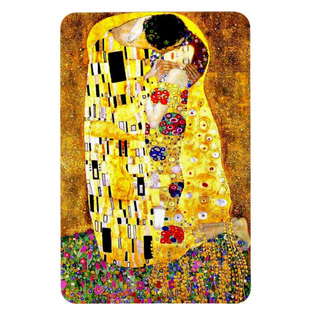 The Kiss by Gustav Klimt,  Magnet (Vertical)