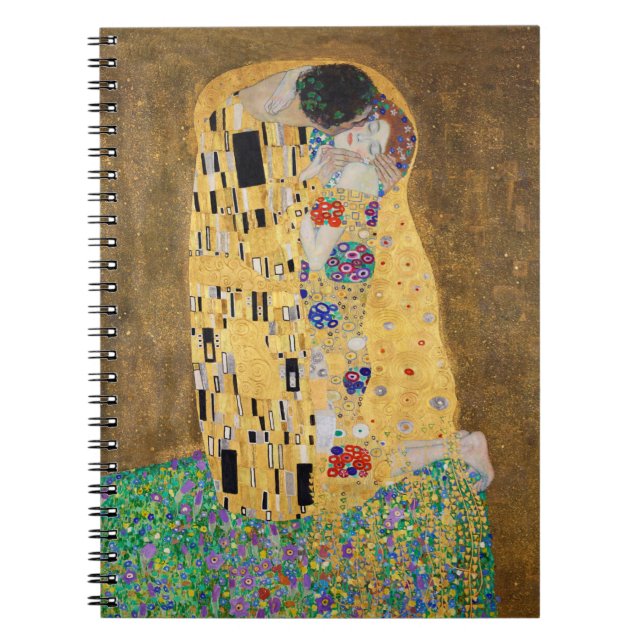 The Kiss by Gustav Klimt  Notebook (Front)