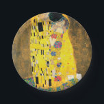 The Kiss by Gustav Klimt Paper Plate<br><div class="desc">The Kiss by Gustav Klimt.
Please visit my store for more interesting design and more colour choice.
=> zazzle.com/colorfulworld*</div>