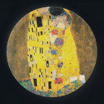 The Kiss by Gustav Klimt Paper Plate<br><div class="desc">The Kiss by Gustav Klimt.
Please visit my store for more interesting design and more colour choice.
=> zazzle.com/colorfulworld*</div>