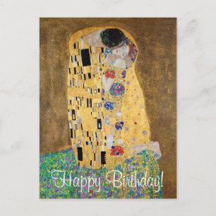 The Kiss by Gustav Klimt Postcard