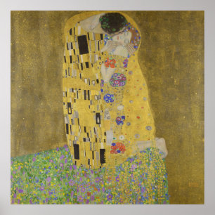 The Kiss by Gustav Klimt - poster
