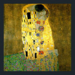 The Kiss by Gustav Klimt Poster<br><div class="desc">This is " The Kiss " painted by Gustav Klimt in 1907.</div>