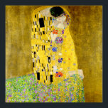 The Kiss by Gustav Klimt Poster<br><div class="desc">In "The Kiss" (1907/08),  or "Der Kuss" in the German original,  based on himself and his lover Emilie,  "The Kiss" marks the height of the golden period and becomes the emblem of Secession.</div>