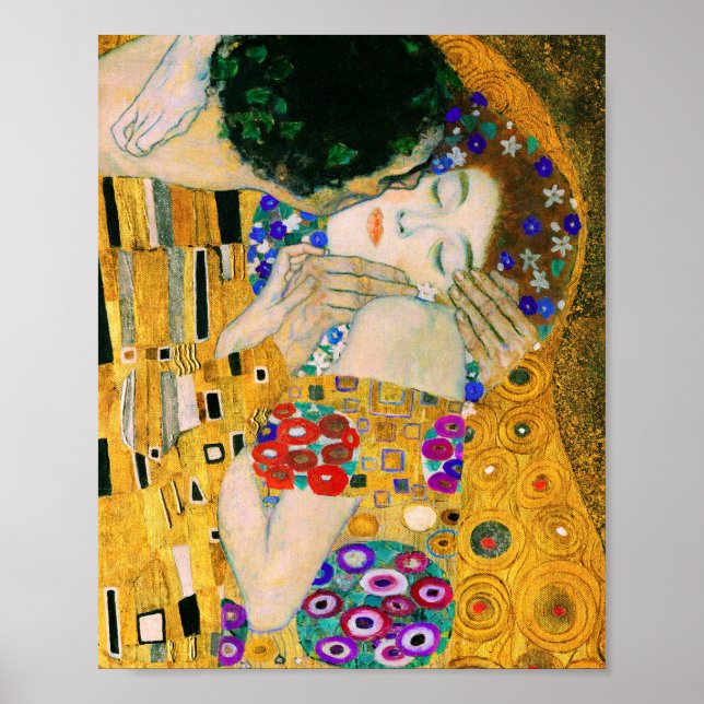 The Kiss by Gustav Klimt Poster (Front)