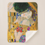 The Kiss by Gustav Klimt Sherpa Blanket<br><div class="desc">The Kiss by Gustav Klimt,  1907</div>