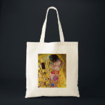The Kiss by Gustav Klimt Tote Bag<br><div class="desc">This painting titled The Kiss is made by the famous artist, Gustav Klimt. About Gustav Klimt Gustav Klimt was an Austrian Symbolist painter and one of the most prominent members of the Vienna Secession movement. He became one of the founding members and president of the Wiener Sezession in 1897 and...</div>