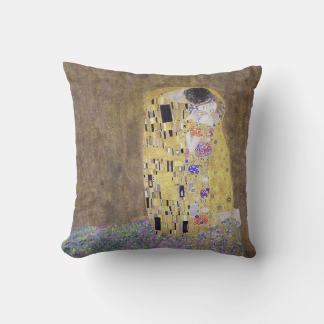 The Kiss by Gustav Klimt v2 American MoJo Pillows (Front)