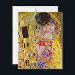 The Kiss by Gustav Klimt, Vintage Art Nouveau<br><div class="desc">The ultimate painting of love, a beautiful design to celebrate Valentine's Day with! The Kiss (detail) (1907-1908) by Gustav Klimt is a vintage Victorian Era Symbolism fine art love and romance painting featuring a romantic couple in various shades of gold, patterns and symbols, sharing a kiss against a bronze background....</div>