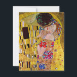 The Kiss by Gustav Klimt, Vintage Art Nouveau<br><div class="desc">The ultimate painting of love, a beautiful design to celebrate Valentine's Day with! The Kiss (detail) (1907-1908) by Gustav Klimt is a vintage Victorian Era Symbolism fine art love and romance painting featuring a romantic couple in various shades of gold, patterns and symbols, sharing a kiss against a bronze background....</div>