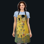 The Kiss by Gustav Klimt, Vintage Art Nouveau Apron<br><div class="desc">The Kiss (Der Kuss) (1907/08) by Gustav Klimt is probably his most famous work. Klimt began work on it in 1907 and it is the highpoint of his so-called 'Golden Period'. The Kiss is a vintage Victorian Era Symbolism fine art love and romance painting featuring a romantic couple in various...</div>