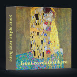 The Kiss by Gustav Klimt, Vintage Art Nouveau Binder<br><div class="desc">The Kiss (Der Kuss) (1907/08) by Gustav Klimt is probably his most famous work. Klimt began work on it in 1907 and it is the highpoint of his so-called 'Golden Period'. The Kiss is a vintage Victorian Era Symbolism fine art love and romance painting featuring a romantic couple in various...</div>