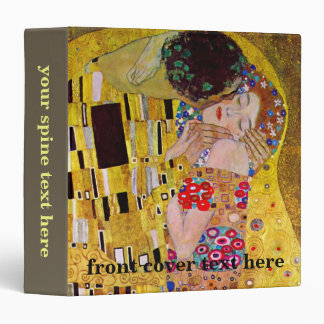 The Kiss by Gustav Klimt, Vintage Art Nouveau Binder