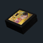 The Kiss by Gustav Klimt, Vintage Art Nouveau Gift Box<br><div class="desc">The ultimate painting of love, a beautiful design to celebrate Valentine's Day with! The Kiss (detail) (1907-1908) by Gustav Klimt is a vintage Victorian Era Symbolism fine art love and romance painting featuring a romantic couple in various shades of gold, patterns and symbols, sharing a kiss against a bronze background....</div>