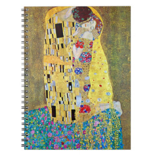 The Kiss by Gustav Klimt, Vintage Art Nouveau Notebook
